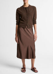 Wool & Cashmere-Blend Pocket Cardigan in Cardigans - DARK BARK