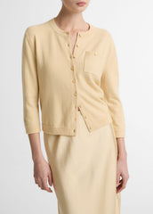 Wool & Cashmere-Blend Pocket Cardigan in Cardigans - CHAMOMILE