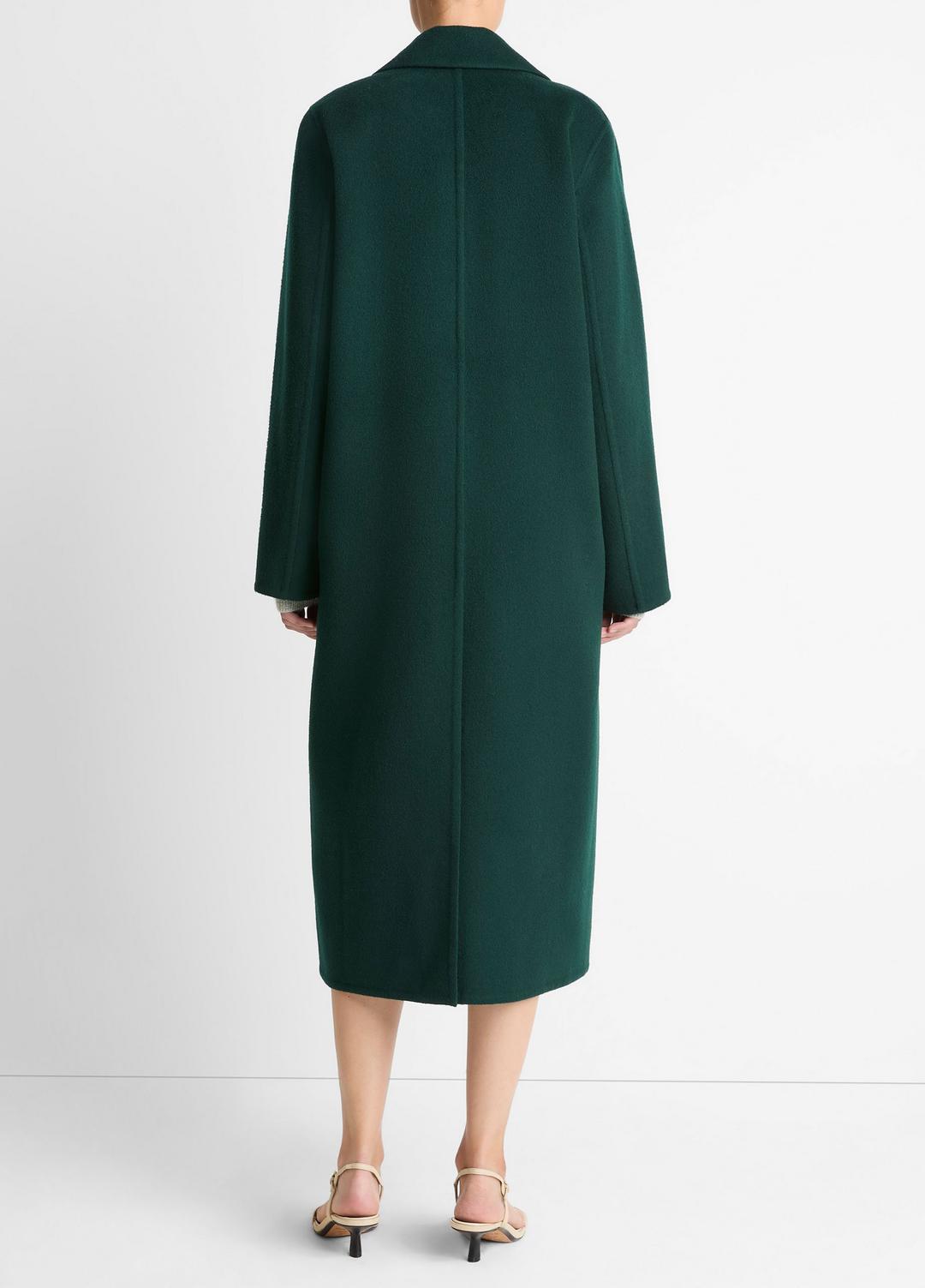 Wool-Blend Single-Breasted Coat in Coats - JUNIPER