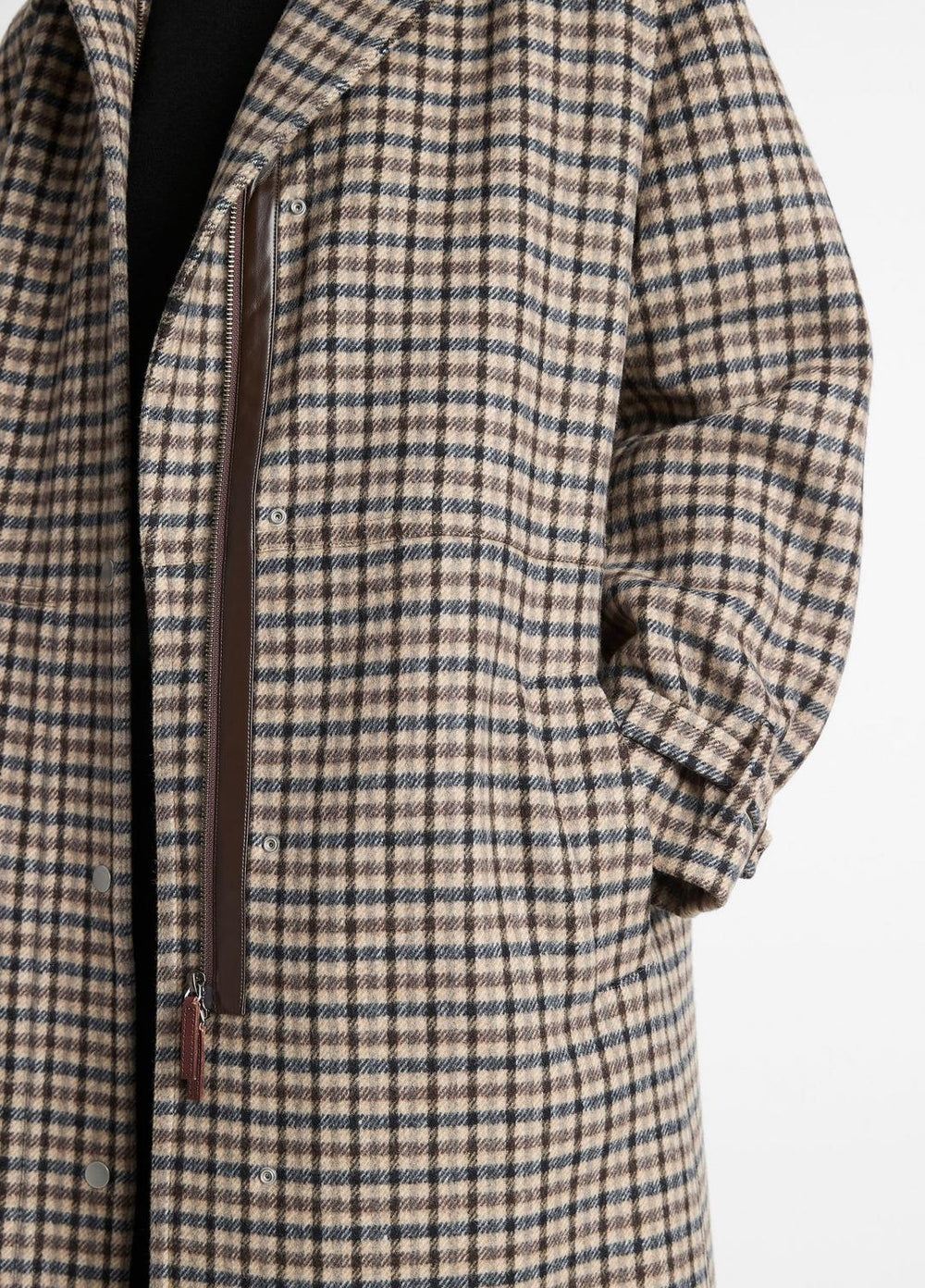 Plaid Car Coat in Coats - MULTI CHECK