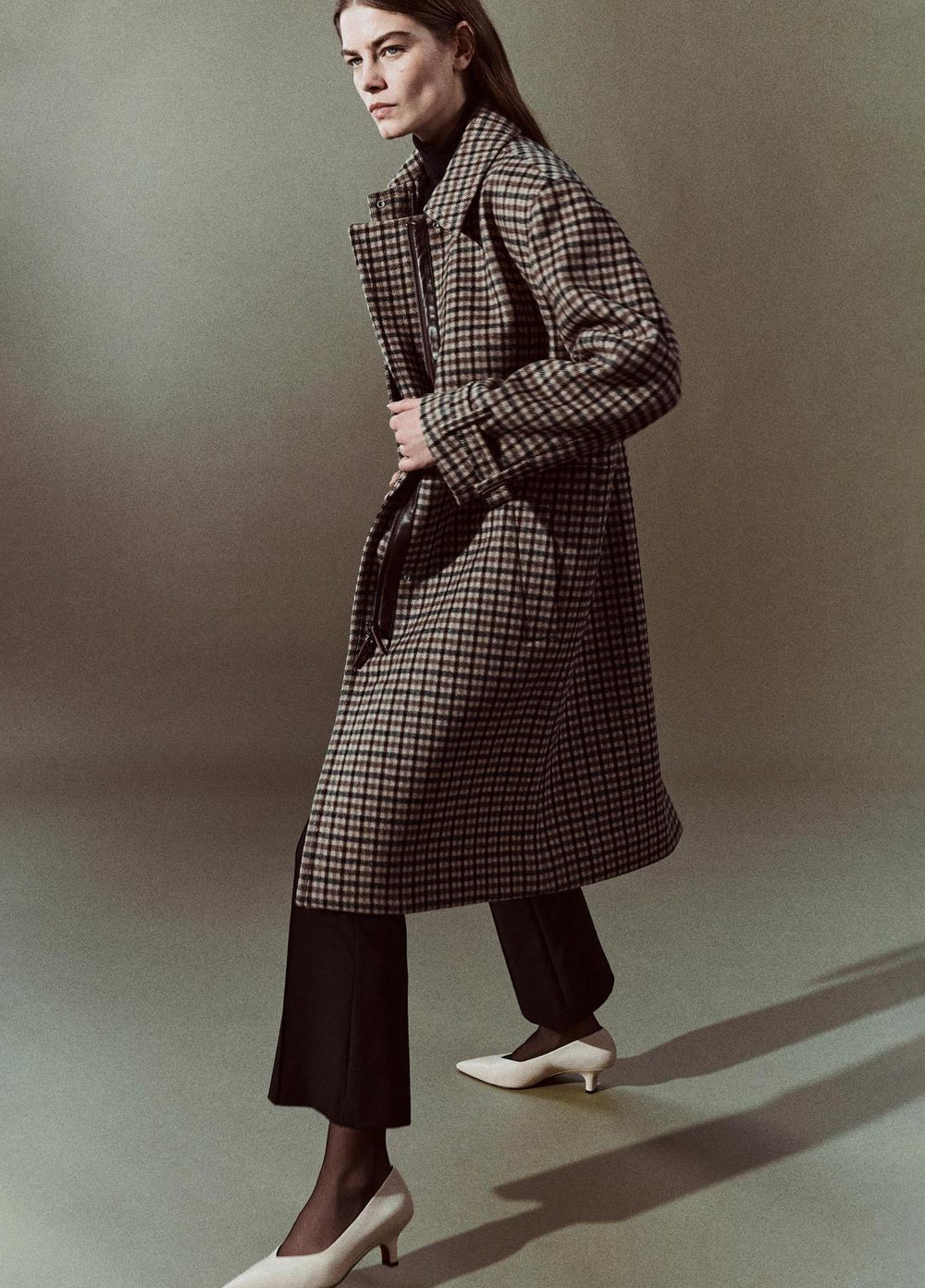Plaid Car Coat in Coats - MULTI CHECK
