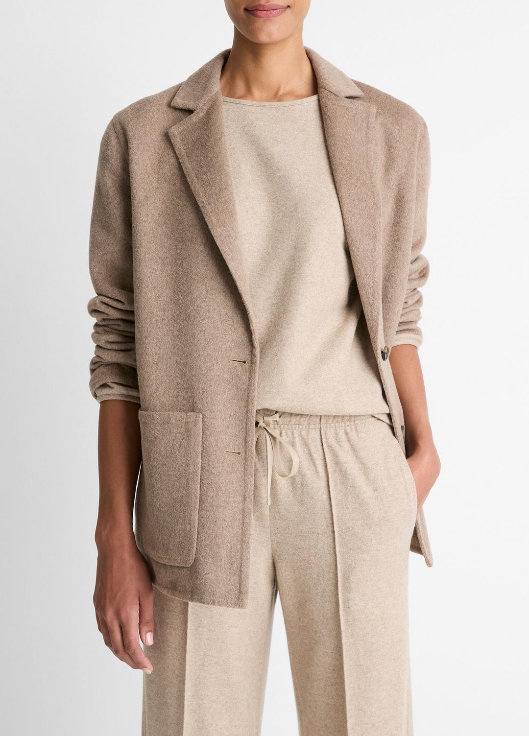 Double-Face Wool & Cashmere-Blend Blazer in Blazers - HEATHER DOE