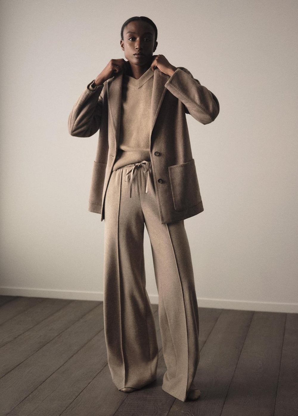 Double-Face Wool & Cashmere-Blend Blazer in Blazers - HEATHER DOE