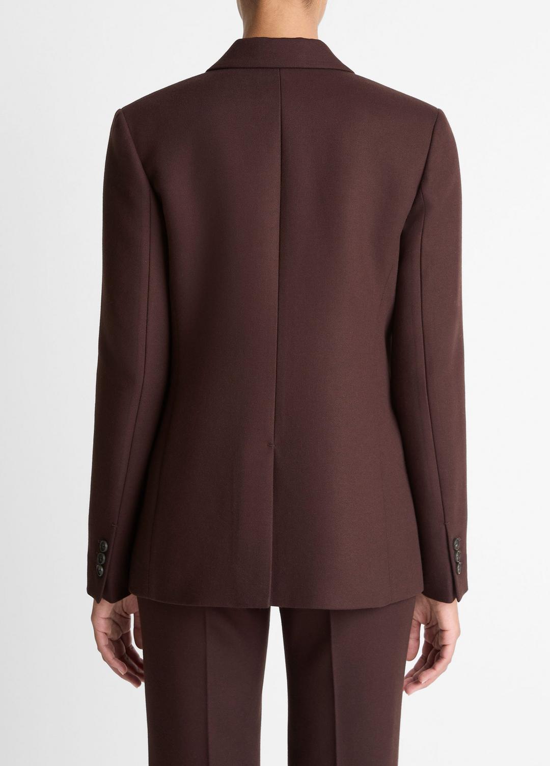 Sculptural Tailored Blazer in Blazers - BLACK GRAPE