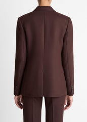 Sculptural Tailored Blazer in Blazers - BLACK GRAPE