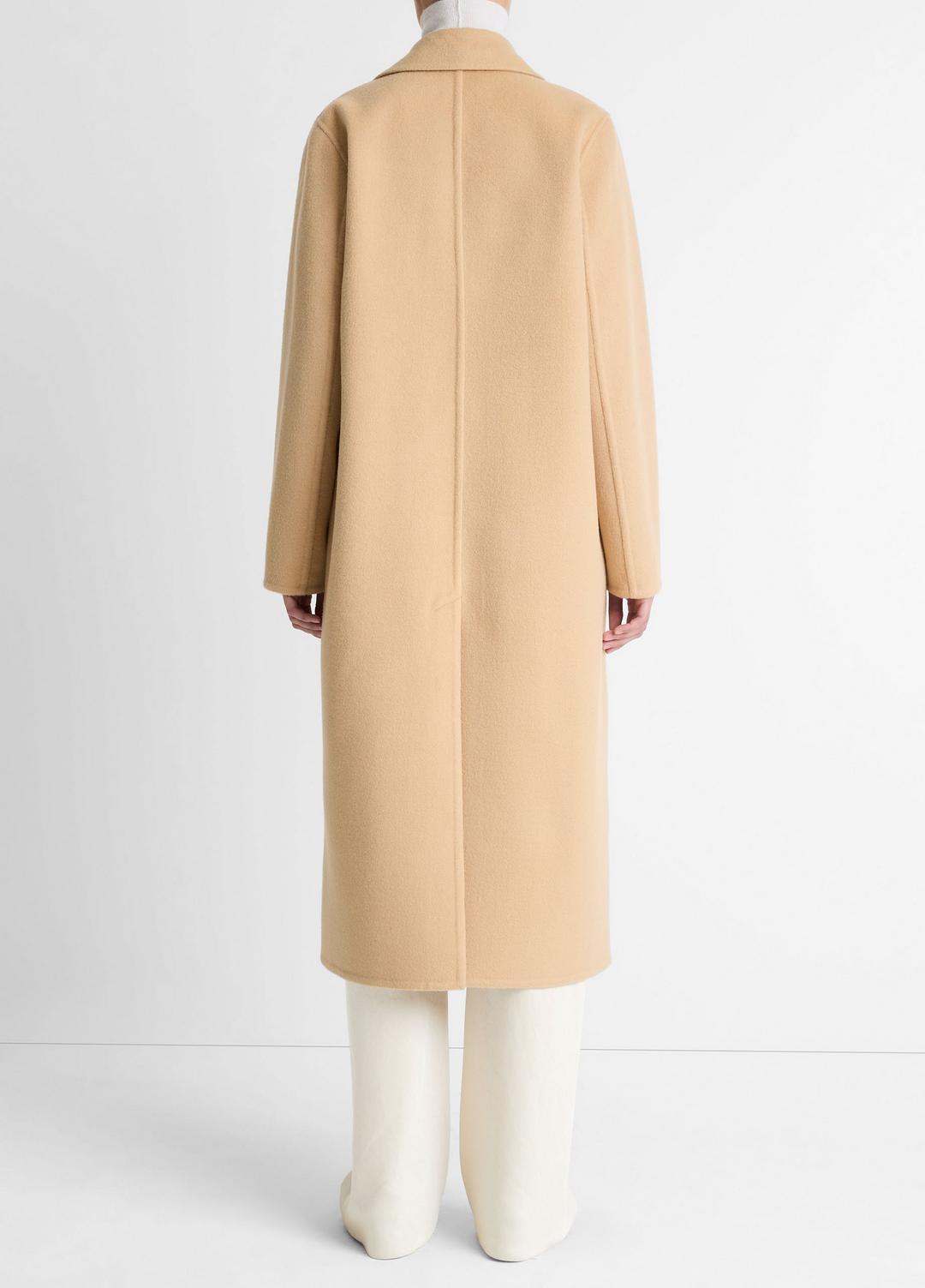 Wool-Blend Single-Breasted Coat in Coats - CAMEL