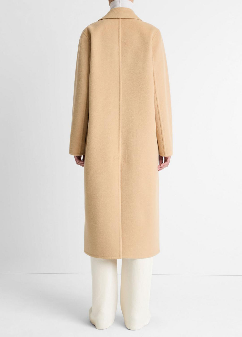 Wool-Blend Single-Breasted Coat in Coats - CAMEL