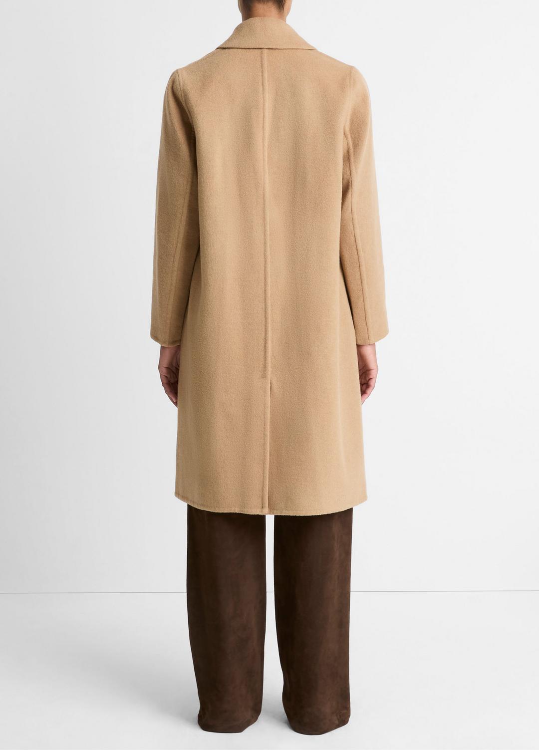 Classic Wool-Blend Straight Coat in Coats - CAMELLO