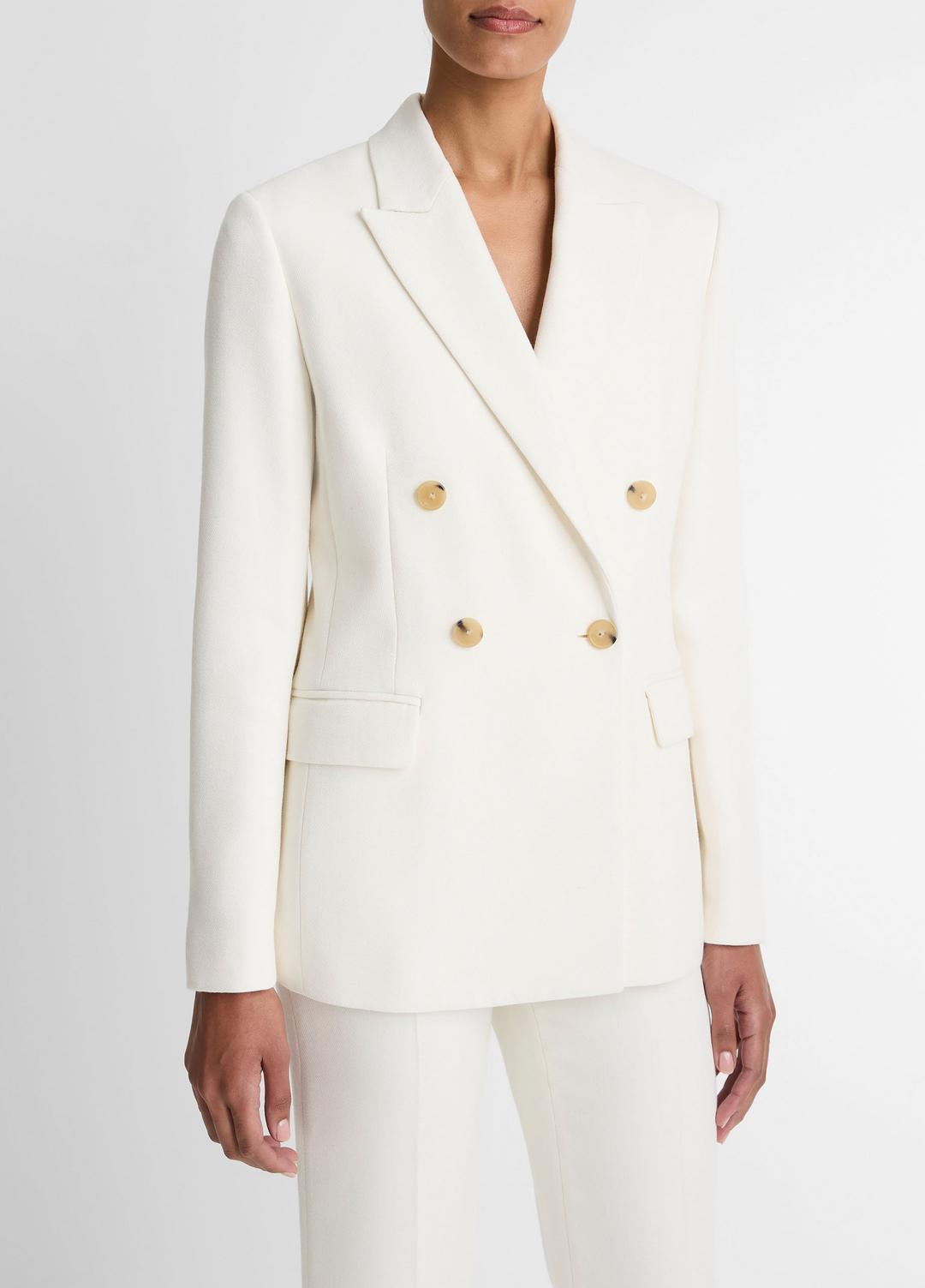 Sculptural Tailored Blazer in Blazers - OFF WHITE