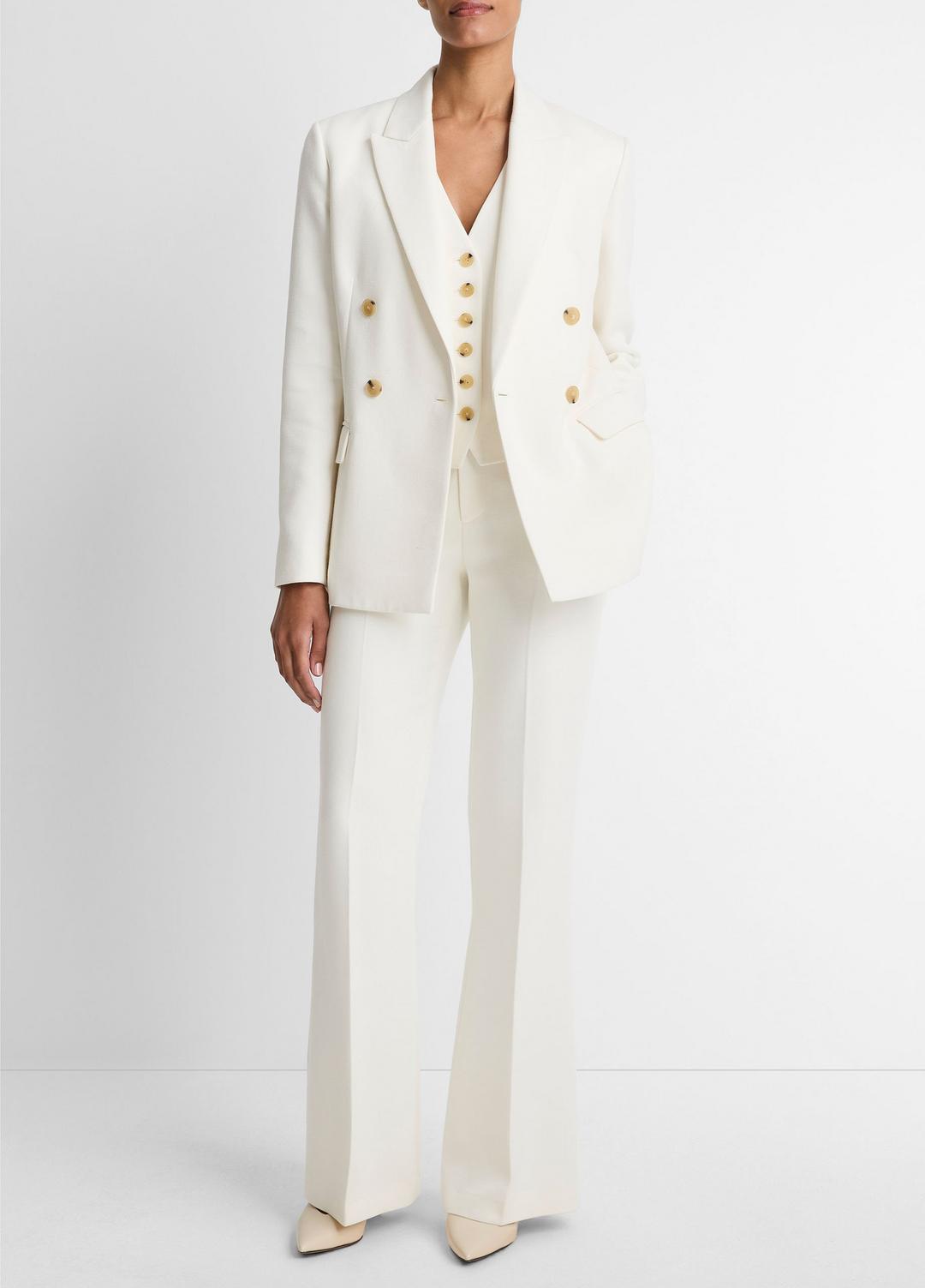 Sculptural Tailored Blazer in Blazers - OFF WHITE