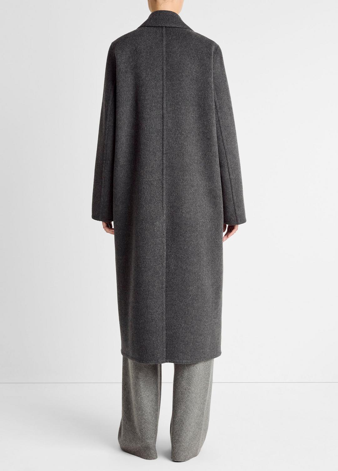 Wool-Blend Single-Breasted Coat in Coats - CHARCOAL