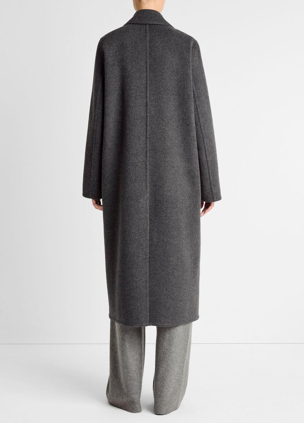 Wool-Blend Single-Breasted Coat in Coats - CHARCOAL