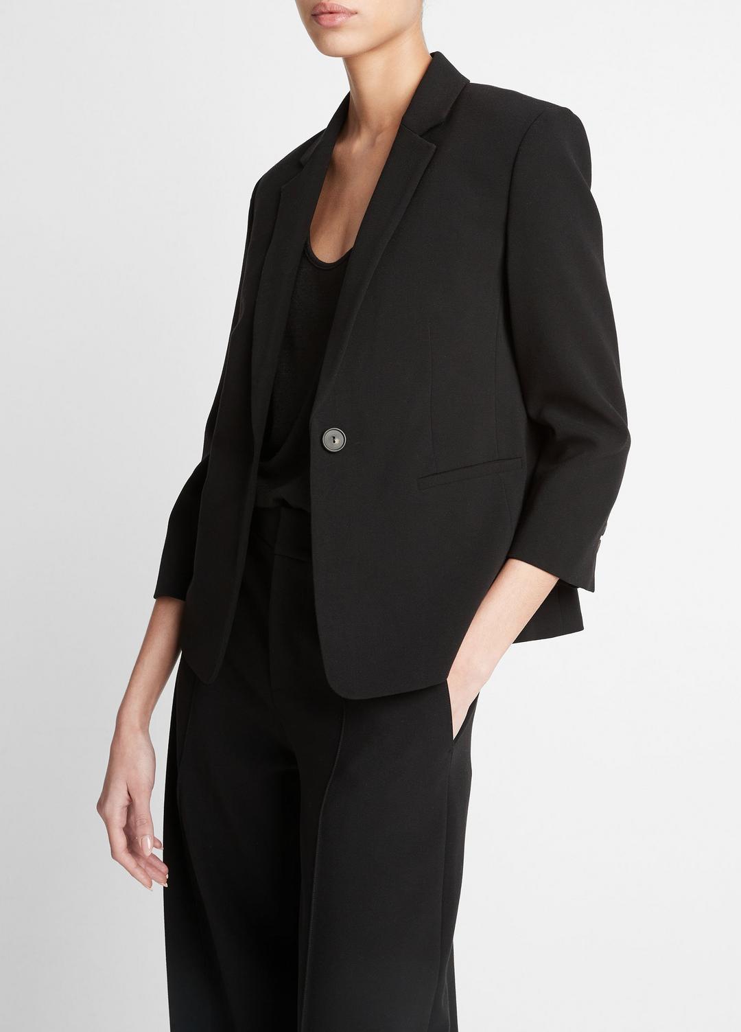 Shrunken Blazer in Blazers - BLACK
