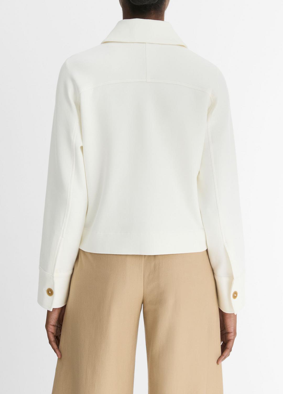 Cotton-Blend Shirt Jacket in Jackets - OFF WHITE