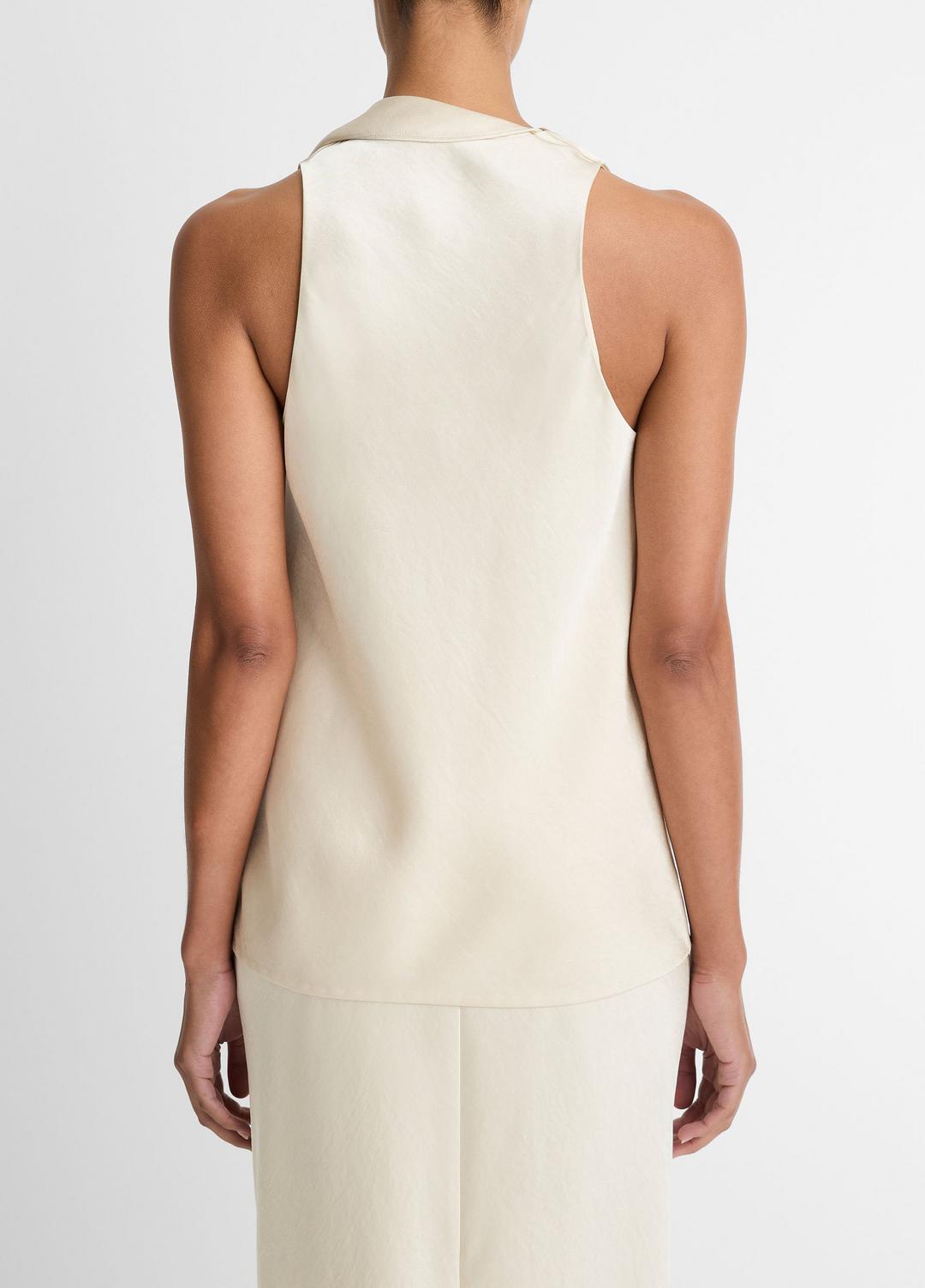 Satin Scarf Top in Tank Tops - BONA