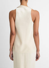 Satin Scarf Top in Tank Tops - BONA