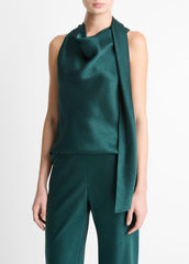 Satin Scarf Top in Tank Tops - JUNIPER