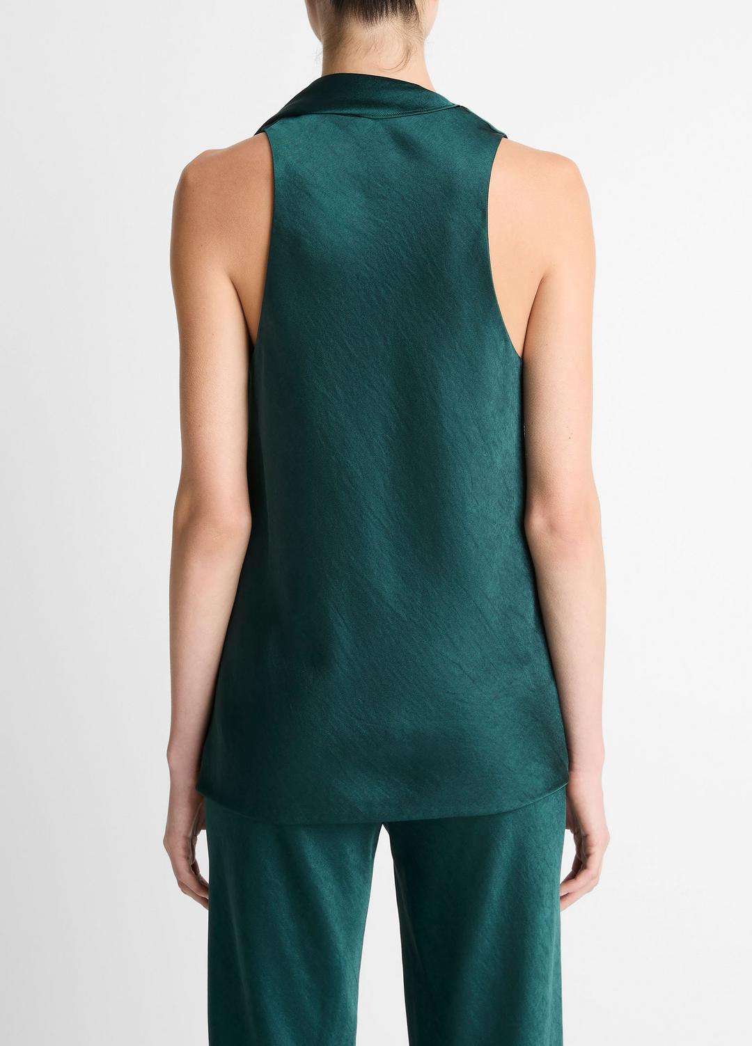 Satin Scarf Top in Tank Tops - JUNIPER