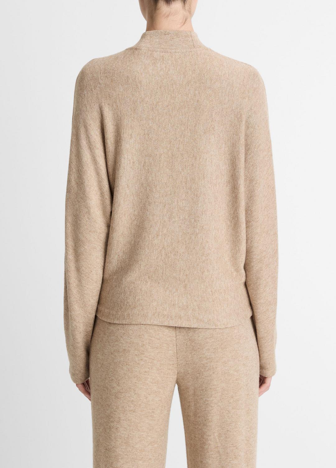 Cozy Dolman-Sleeve Mock-Neck Top in Long Sleeve - HEATHER BRUNA