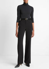 Essential Long-Sleeve Turtleneck Top in Long Sleeve - BLACK