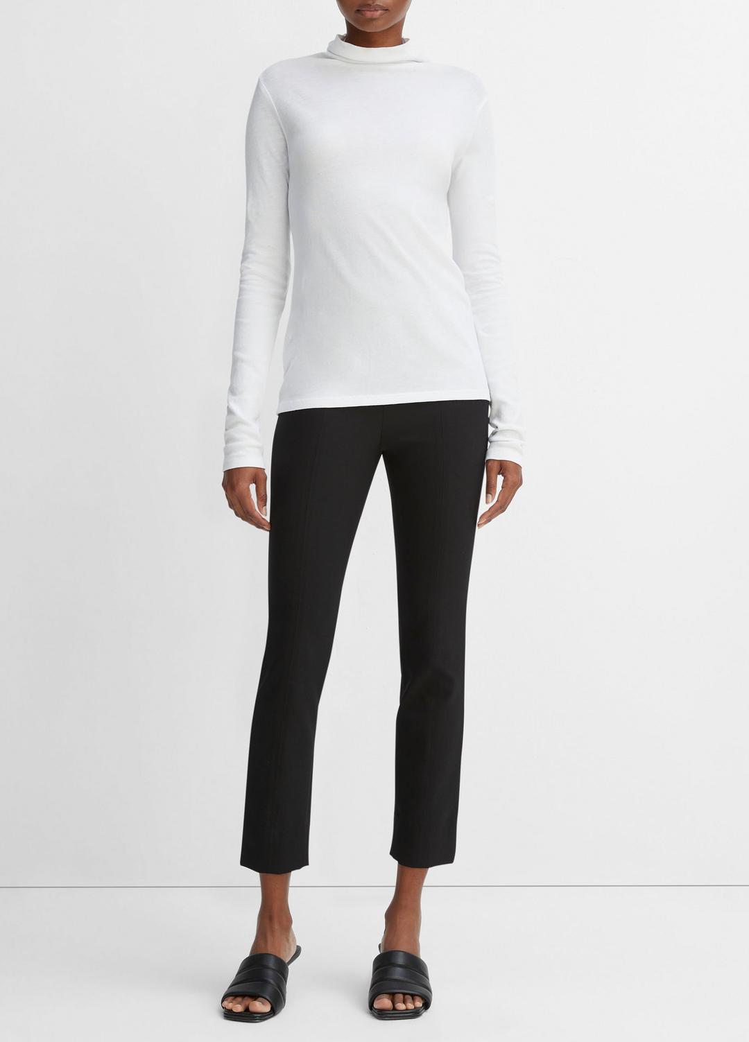Essential Long Sleeve Turtleneck in Long Sleeve - OPTIC WHITE