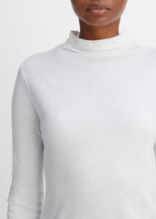Essential Long Sleeve Turtleneck in Long Sleeve - OPTIC WHITE
