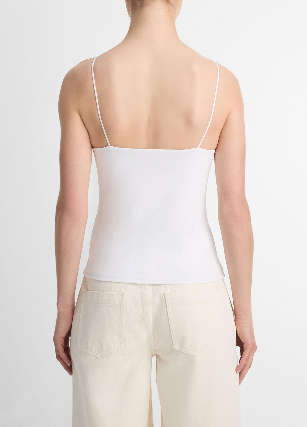Pima Cotton Camisole in Tank Tops - OPTIC WHITE