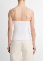 Pima Cotton Camisole in Tank Tops - OPTIC WHITE