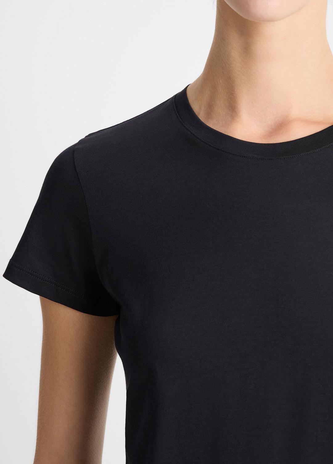 Essential Pima Cotton Crew Neck T-Shirt in Short Sleeve - COASTAL BLUE
