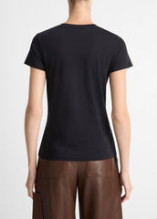 Essential Pima Cotton Crew Neck T-Shirt in Short Sleeve - COASTAL BLUE
