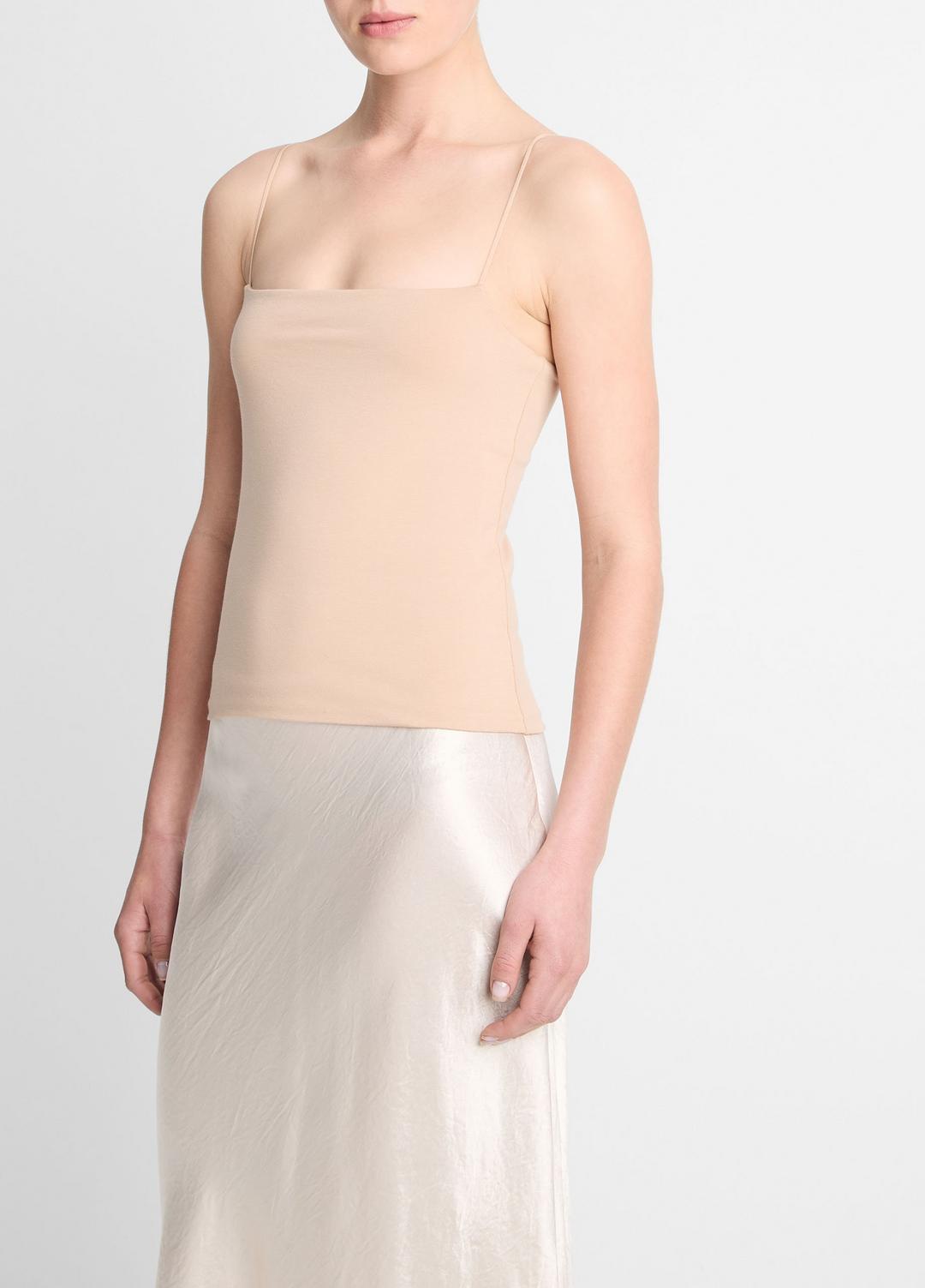 Pima Cotton Camisole in Tank Tops - CHAMOIS