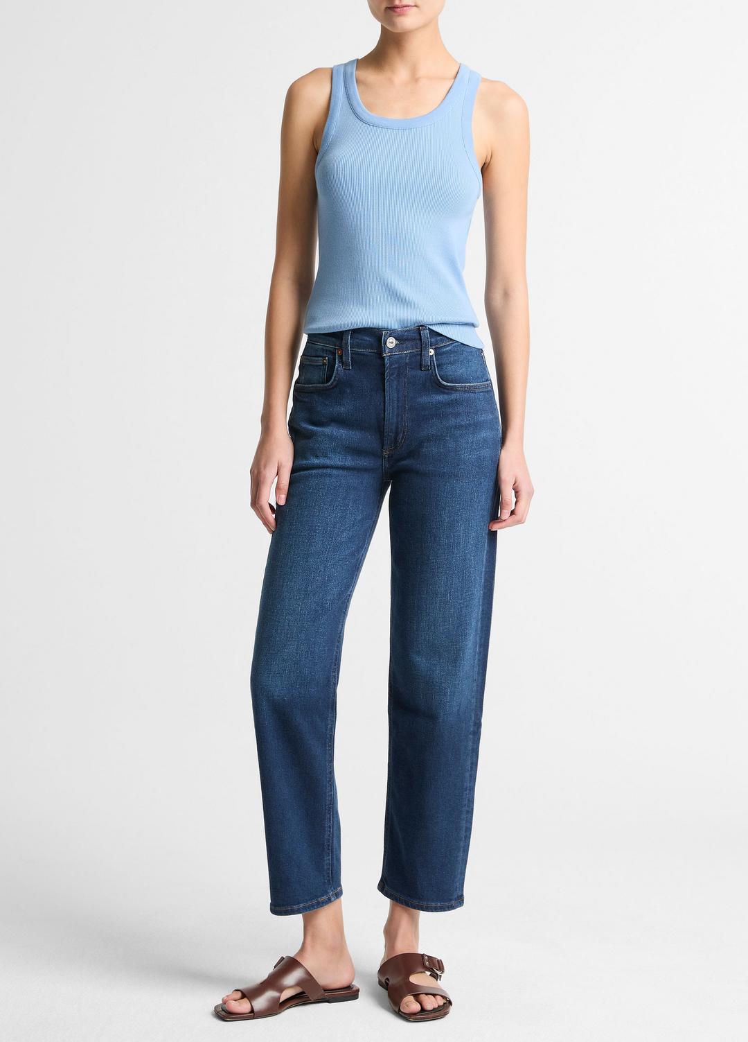 Ribbed Scoop-Neck Tank in Tank Tops - HYDRA