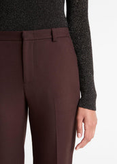 Sculptural Flare Trouser in Trousers - BLACK GRAPE