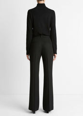 Sculptural Flare Trouser in Trousers - BLACK