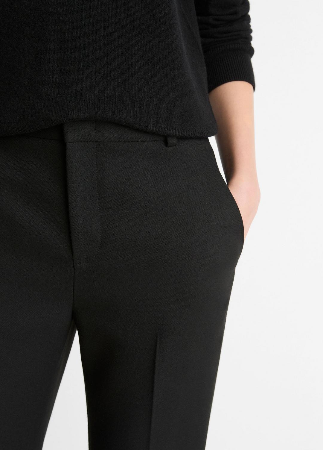 Sculptural Flare Trouser in Trousers - BLACK