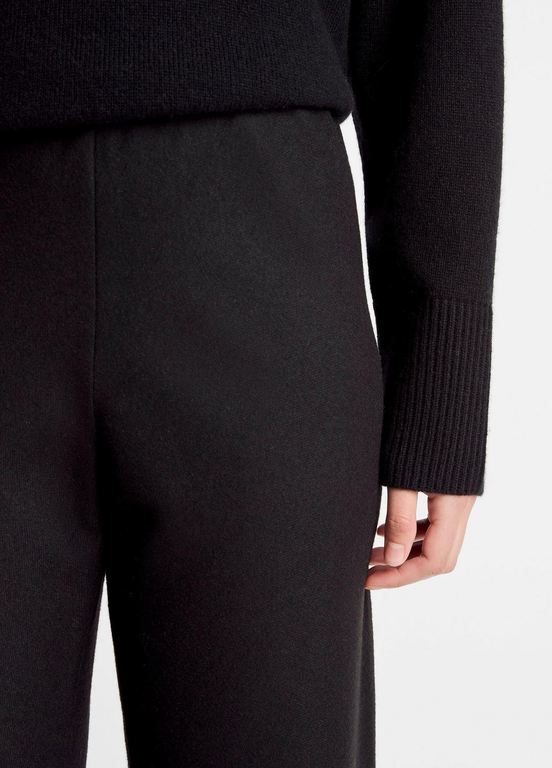Italian Wool-Blend High-Waist Bias Pant in Trousers - BLACK