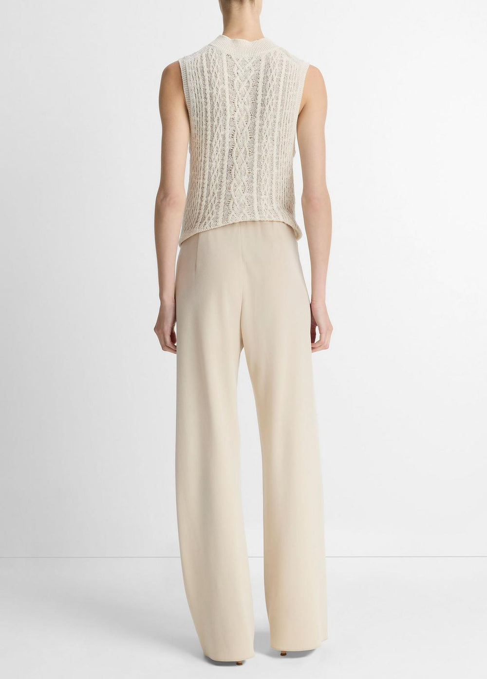 Colette High-Rise Crepe Bias Pant in Trousers - SHELL