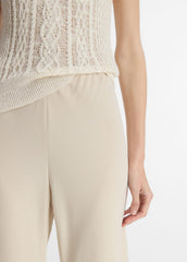 Colette High-Rise Crepe Bias Pant in Trousers - SHELL
