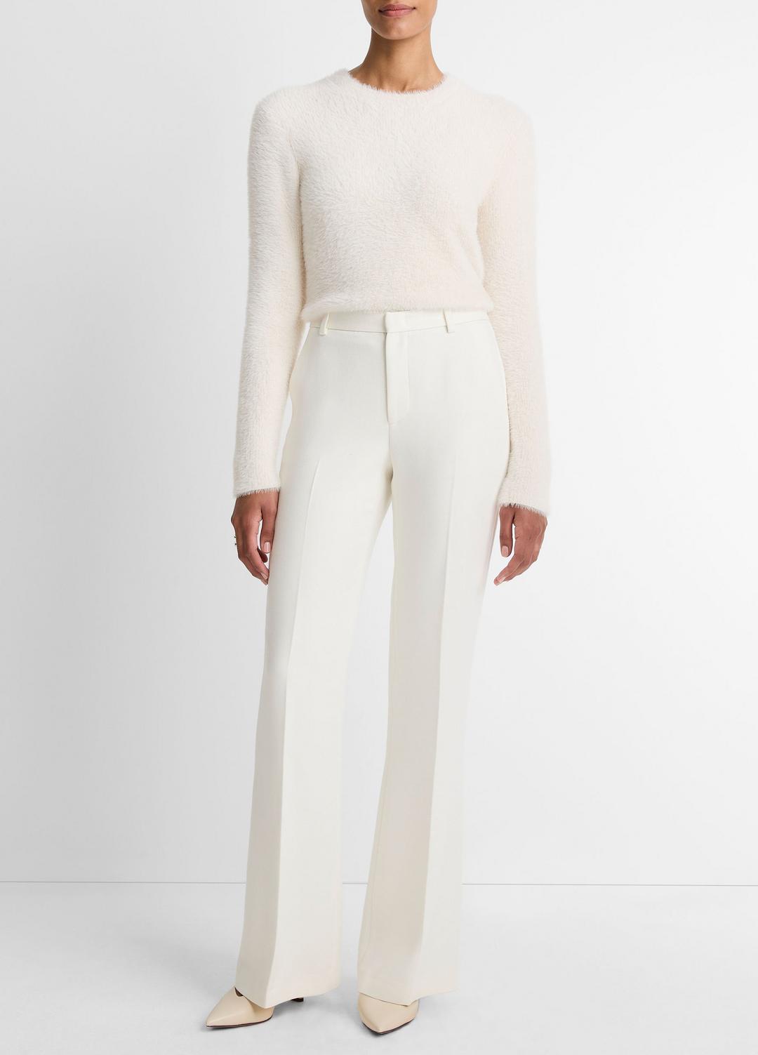 Sculptural Flare Trouser in Trousers - OFF WHITE