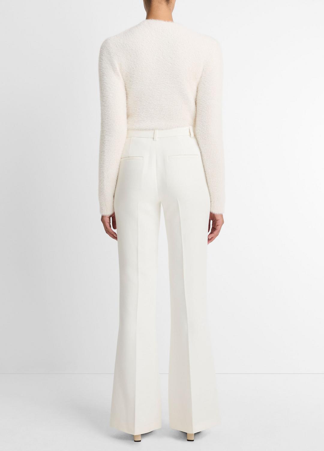 Sculptural Flare Trouser in Trousers - OFF WHITE