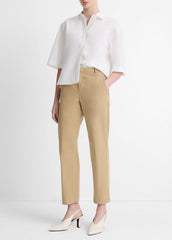 Avery Mid-Rise Italian Stretch-Cotton Chino Pant in Trousers - DESERT