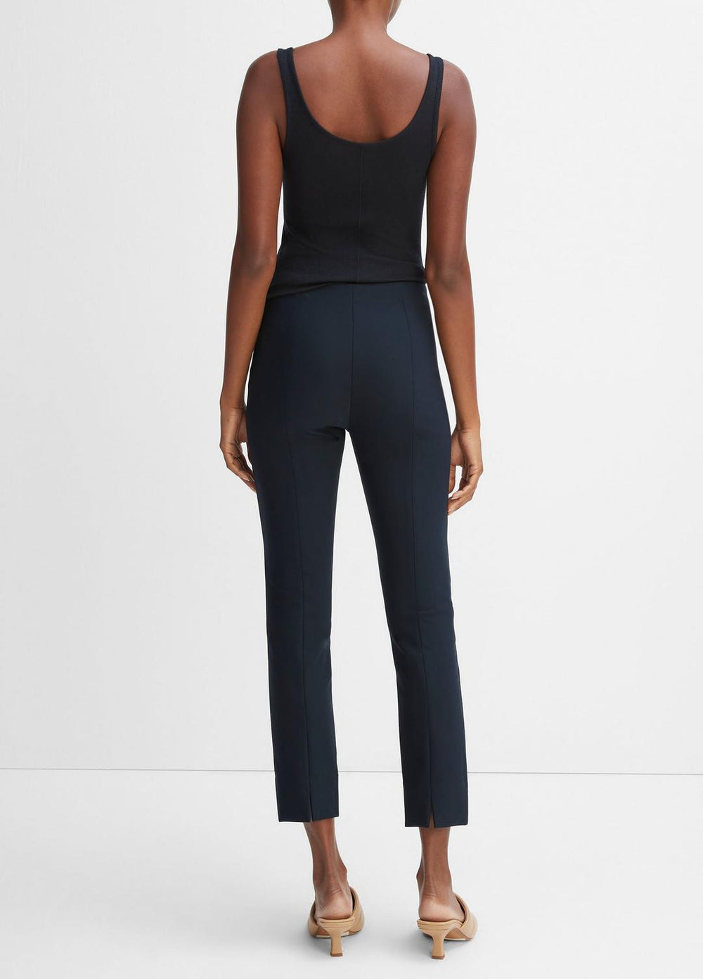 Women's Stitch Front Seam Ponte Legging - COASTAL BLUE