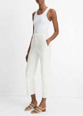 Avery Mid-Rise Italian Stretch-Cotton Chino Pant in Trousers - OFF WHITE