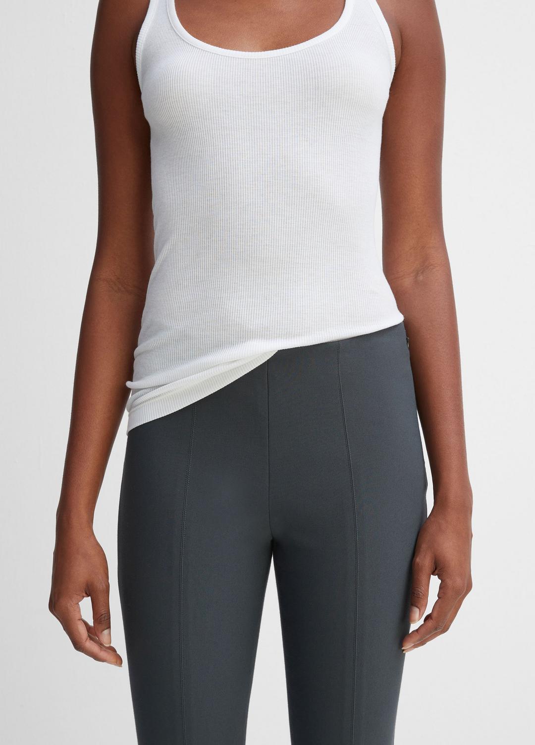 Women's Stitch Front Seam Ponte Legging - DARK GREY
