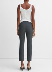 Women's Stitch Front Seam Ponte Legging - DARK GREY