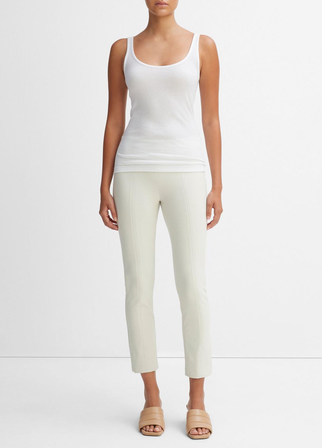 Women's Stitch Front Seam Ponte Legging - GESSO