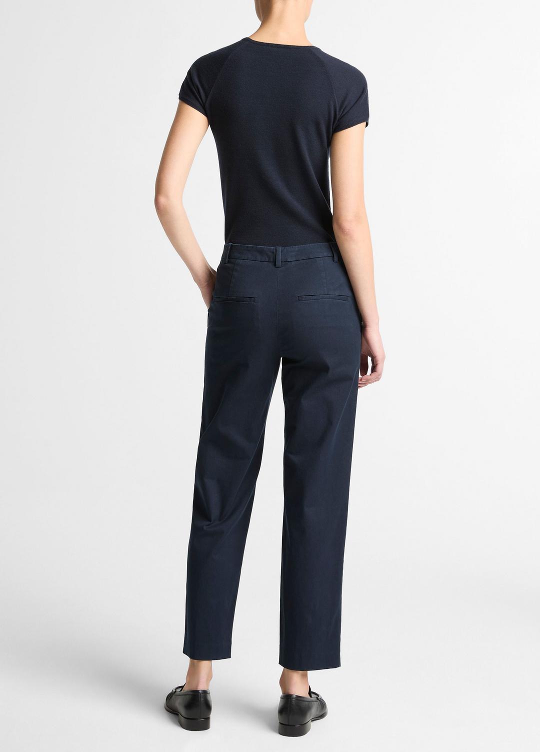 Avery Mid-Rise Italian Stretch-Cotton Chino Pant in Trousers - COASTAL BLUE