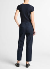 Avery Mid-Rise Italian Stretch-Cotton Chino Pant in Trousers - COASTAL BLUE