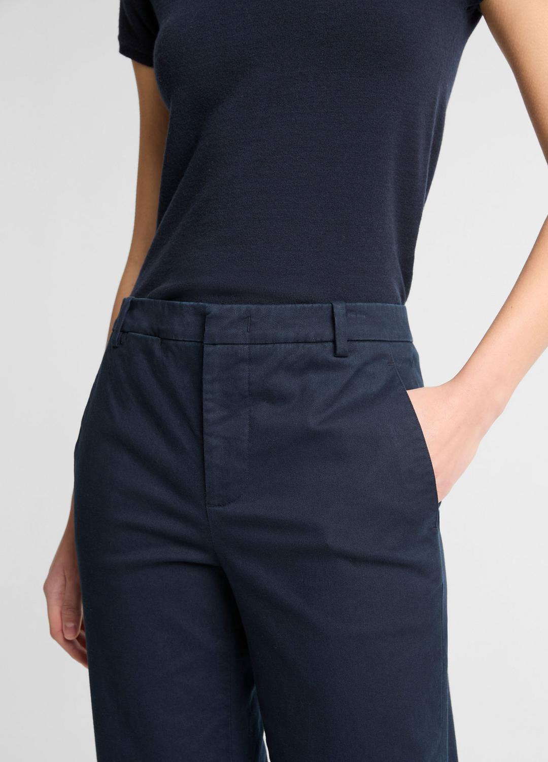 Avery Mid-Rise Italian Stretch-Cotton Chino Pant in Trousers - COASTAL BLUE