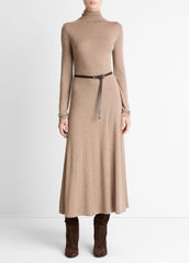 Cozy Jersey Funnel-Neck Long-Sleeve Dress in Dresses - HEATHER DOE